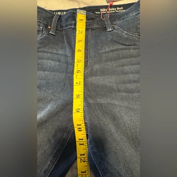 NWT Laurie Felt Silky Baby Bell pull on jeans flare stretchy 90s y2k comfy pants - Picture 6 of 7